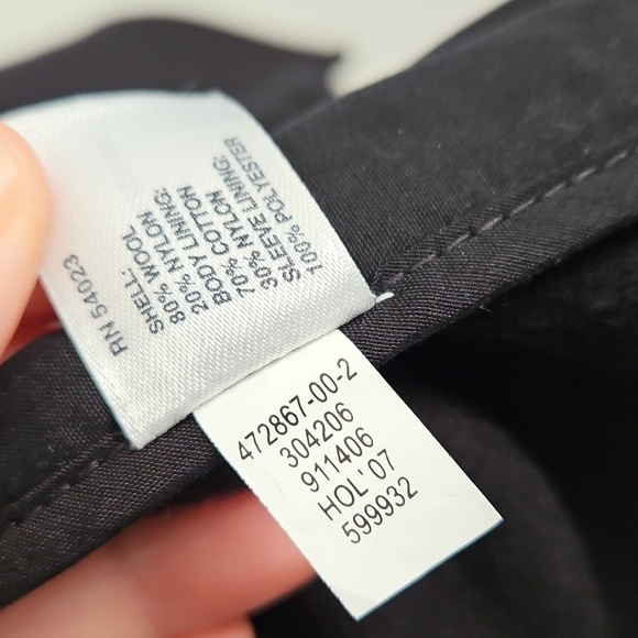 GAP men's black wool blend peacoat size XL - Picture 13 of 13